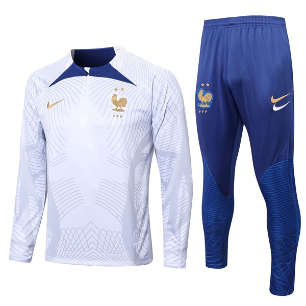 Sudadera De Training Francia 2022/23 Blanco Azul